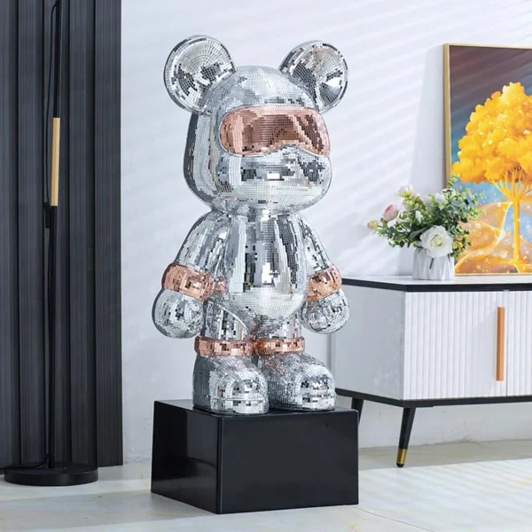 Creative Home Decoration Living Room Large Floor Decoration Resin Animal Statues Cartoon Bears - Image 3