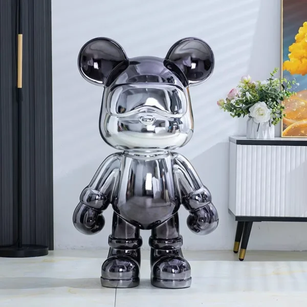 Creative Home Decoration Living Room Large Floor Decoration Resin Animal Statues Cartoon Bears - Image 4