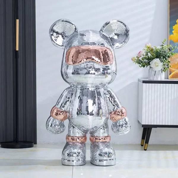Creative Home Decoration Living Room Large Floor Decoration Resin Animal Statues Cartoon Bears - Image 6
