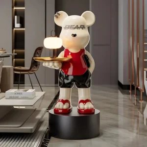 Creative Violent Bear Tray Ornaments, Large Floor-standing, Home Living Room, TV Cabinet, Sofa Decoration