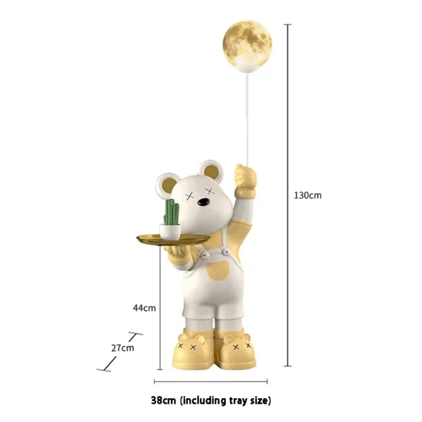 Groot Living Room Bear Figurines Night Light Luxury Ornaments Bluetooth Speaker Tray Storage Piggy Bank Home Decorations Gifts - Image 6