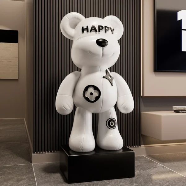 Living Room Internet Celebrity Violent Bear Large Ornaments, Floor Decorations Next To The TV Cabinet, Creative Smiling Bear - Image 2