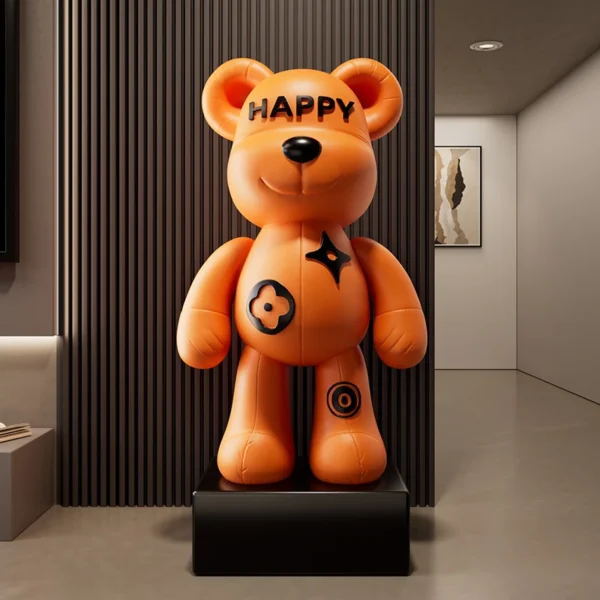 Living Room Internet Celebrity Violent Bear Large Ornaments, Floor Decorations Next To The TV Cabinet, Creative Smiling Bear - Image 3