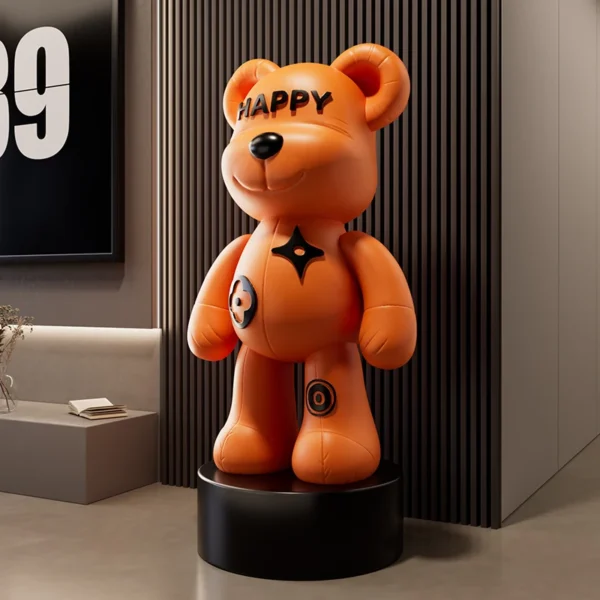 Living Room Internet Celebrity Violent Bear Large Ornaments, Floor Decorations Next To The TV Cabinet, Creative Smiling Bear - Image 5