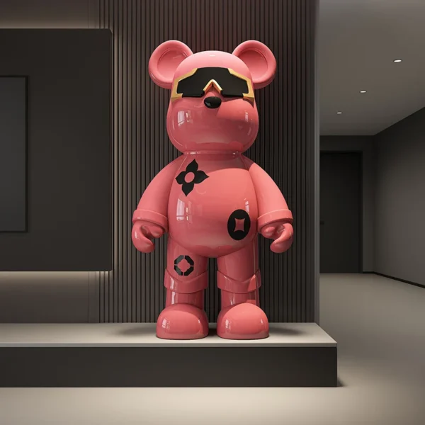 Violent Bear 70cm Large Floor-standing Ornament, with Many Styles To Choose From, Such As Money Storage, Karaoke, and Speakers - Image 5