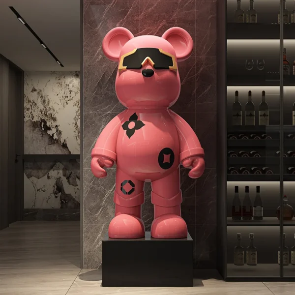 Violent Bear 70cm Large Floor-standing Ornament, with Many Styles To Choose From, Such As Money Storage, Karaoke, and Speakers - Image 2