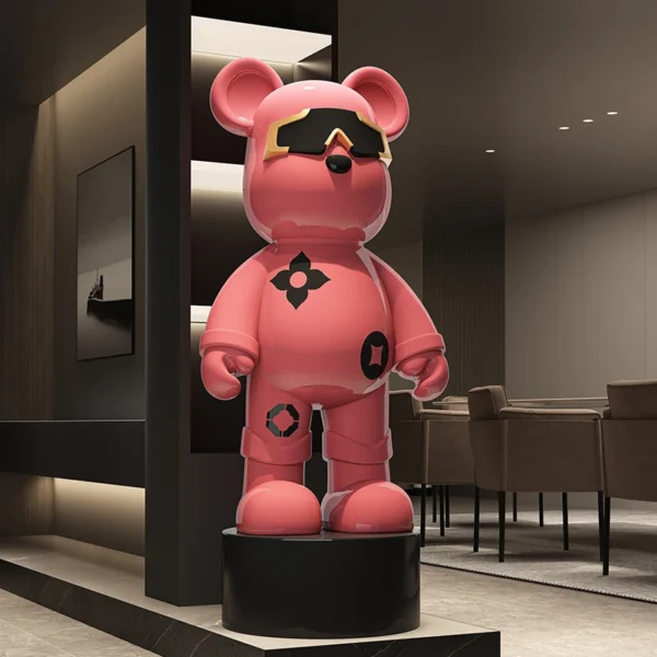 Violent Bear 70cm Large Floor-standing Ornament, with Many Styles To Choose From, Such As Money Storage, Karaoke, and Speakers - Image 3