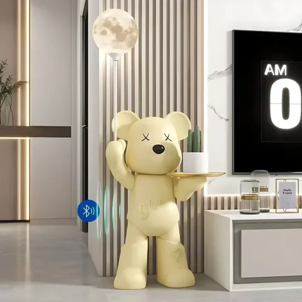 Violent Bear Living Room Floor-standing Ornaments Bluetooth Speakers Piggy Bank Sofa TV Cabinet Light Luxury Decorations - Image 5