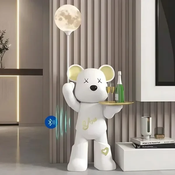Violent Bear Living Room Floor-standing Ornaments Bluetooth Speakers Piggy Bank Sofa TV Cabinet Light Luxury Decorations - Image 6